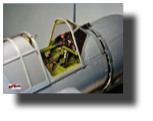 Vought OS2U Kingfisher. Pilot cockpit. Scratch built in aluminum by Rojas Bazán. 1:15 scale.